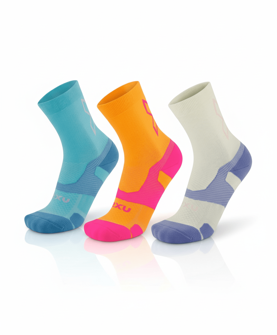 2XU Vectr Light Cushion Compression Crew Sock - Socks - Trek, Trail & Fish NZ