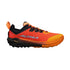 Orange and black running shoe with 'Altra' branding on a white background