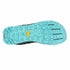 Close-up of a shoe sole with a textured pattern on a white background
