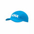 Blue cap with 'Hoka' logo on a white background
