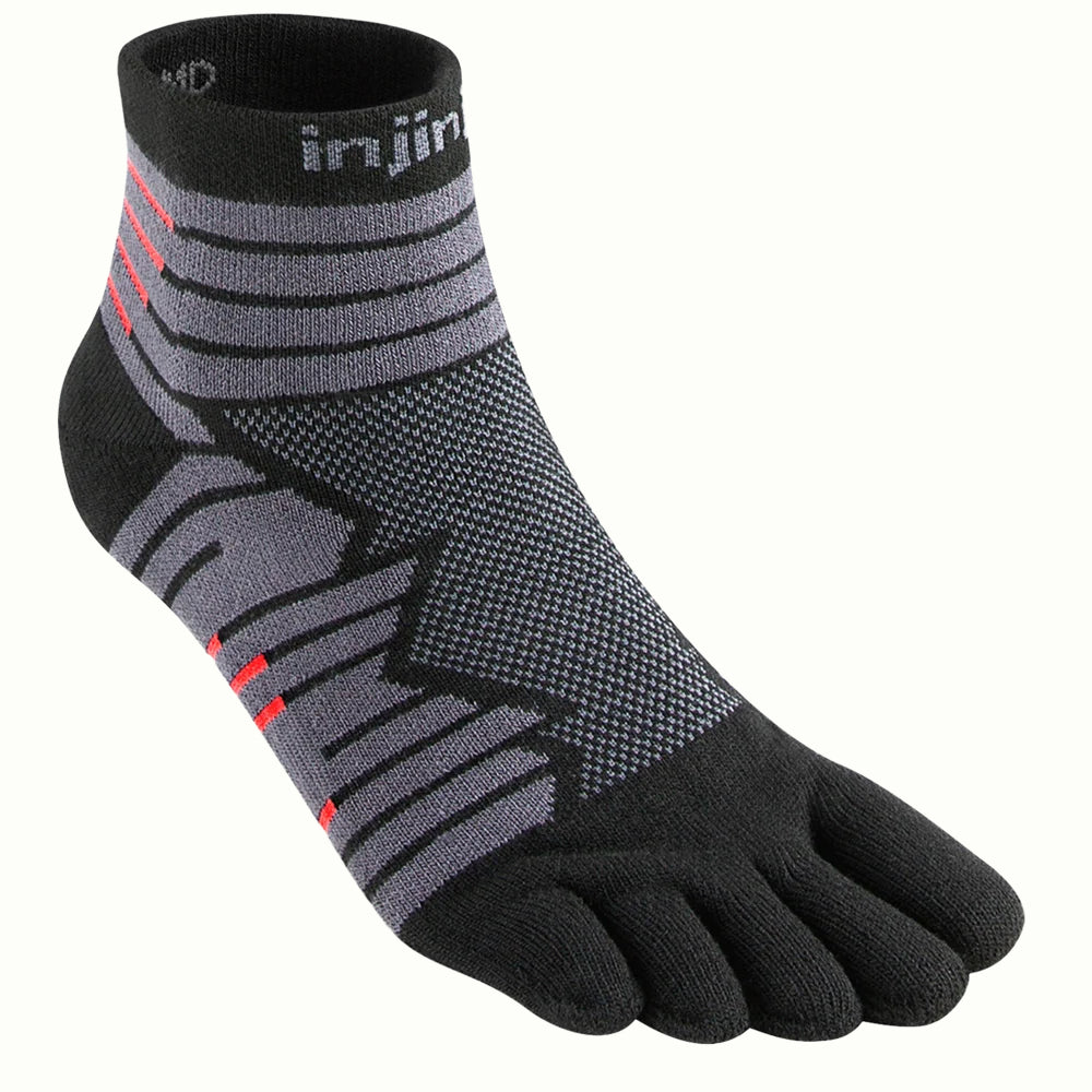 Injinji Performance Ultra Run CoolMax Midweight Mini-Crew w/ Padded Toes