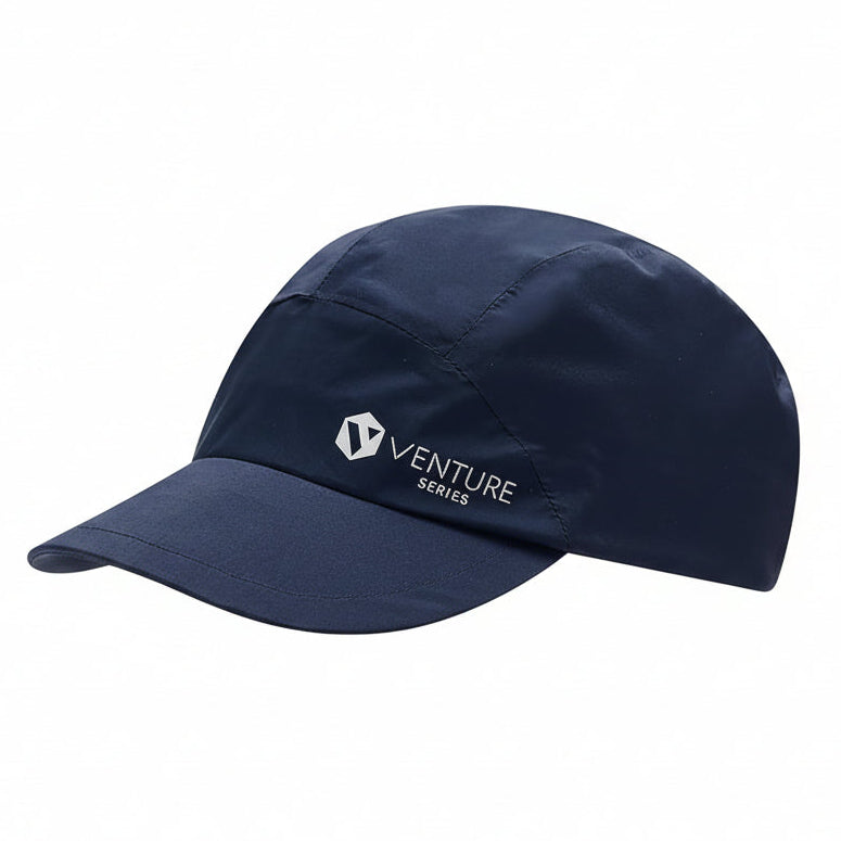 Navy blue cap with 'Venture Series' logo on a white background