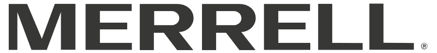 Merrell logo in black text on a white background