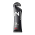 Black energy gel container with 'Neversecond' branding on a light gray background