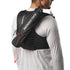 Person wearing a black Salomon hydration pack on a white background