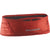 A red Salomon running waist pack with a gray logo on the front, displayed on a clean white background.