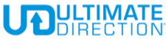Ultimate Direction logo with blue text on a white background