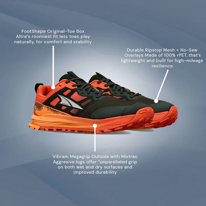Altra Lone Peak 9+ - mens - Footwear - Trail Shoe - Trek, Trail & Fish NZ