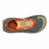 Multicolored running shoe with visible brand logo on a white background