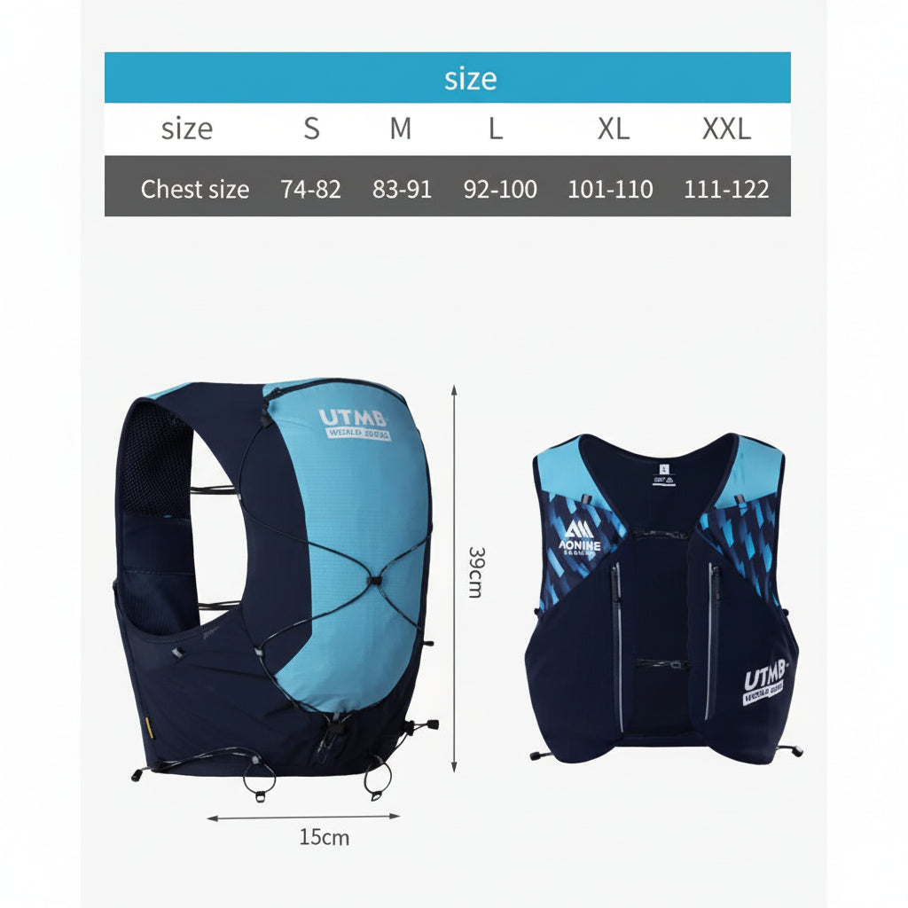 Aonijie 12litre Running Pack - Mont Blanc series - Packs - Hydration Vests - Trek, Trail & Fish NZ