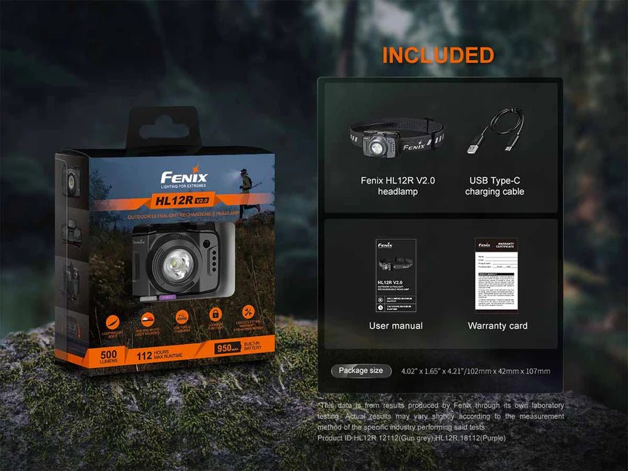Fenix headlamp HL12R V2.0 - Headlamp - Trek, Trail & Fish NZ