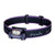 Purple Fenix headlamp on a white background