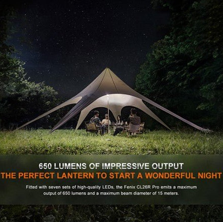 Fenix Lantern CL26 Pro - 650 lumens - Lantern - Trek, Trail & Fish NZ