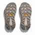 Close-up of the sole of a shoe with brand logo on a white background