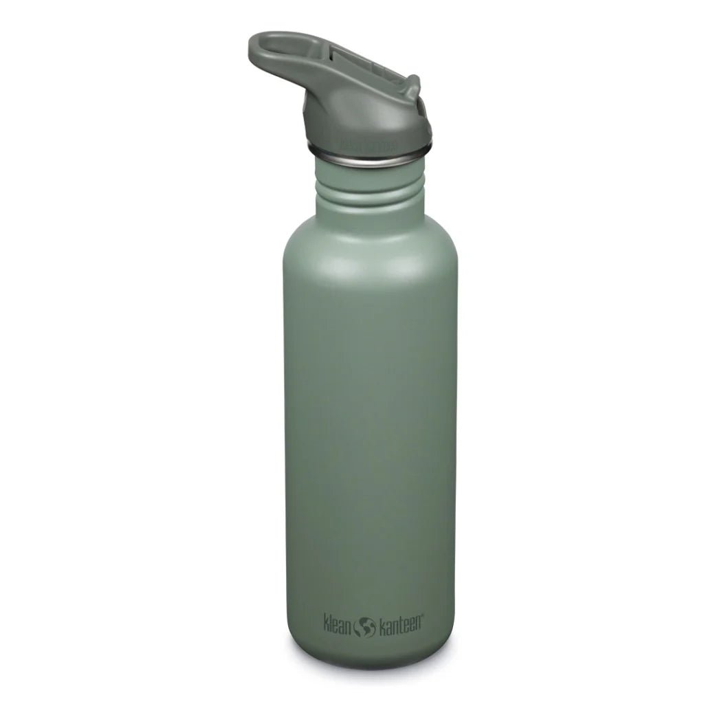 Klean Kanteen Classic 800ml w/ Flip Seal Sport Cap - Hard Flask - Trek, Trail & Fish NZ