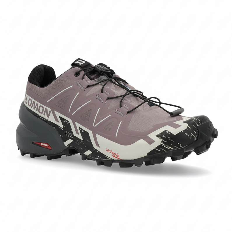 Salomon Speedcross 6 with pure white background