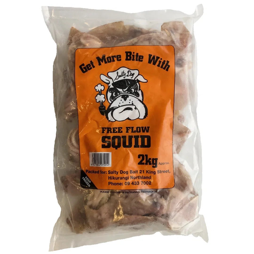 Squid - freeflow (in - store only) - Bait - frozen - Trek, Trail & Fish NZ