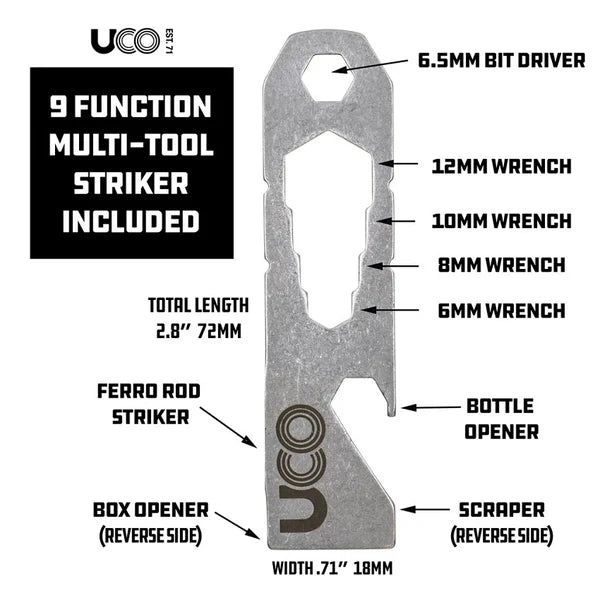 Uco Titan ferro rod Fire Striker - Safety - Trek, Trail & Fish NZ
