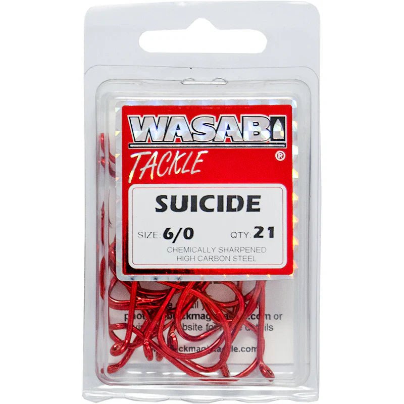 Wasabi Suicide Hooks 6/0 - Hooks - Trek, Trail & Fish NZ