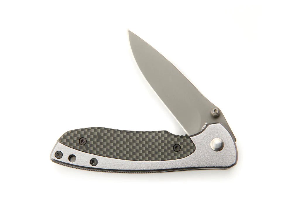 Whitby Aluminium & Carbon Fibre Effect Lock Knife (2.5") - in - store only - Knives & Multitools - Trek, Trail & Fish NZ