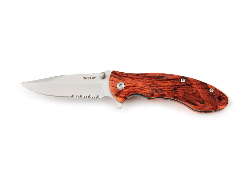 Whitby Orange Camo Lock Knife (2.75